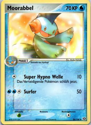 Pokémon-Karte Moorabbel 36/106 EX Smaragd