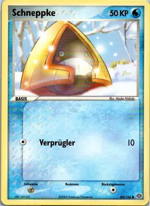 Pokémon-Karte Schneppke 64/106 EX Smaragd