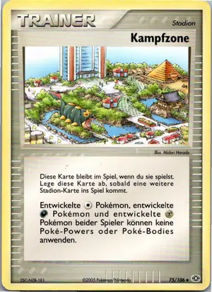 Pokémon-Karte Kampfzone 75/106 EX Smaragd