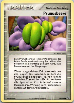 Pokémon-Karte Prunusbeere 78/106 EX Smaragd