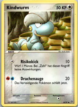 Pokémon-Karte Kindwurm 50/97 EX Drache