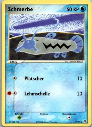 Pokémon-Karte Schmerbe 51/97 EX Drache