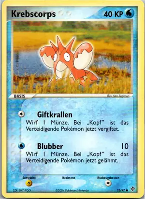 Krebscorps Exemplar 1,95 €