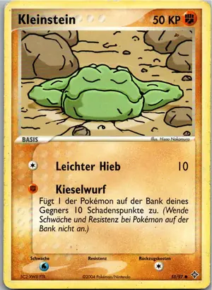 Pokémon-Karte Kleinstein 55/97 EX Drache