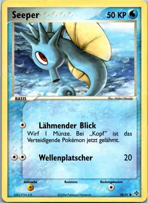 Pokémon-Karte Horsea 58/97 EX Drache