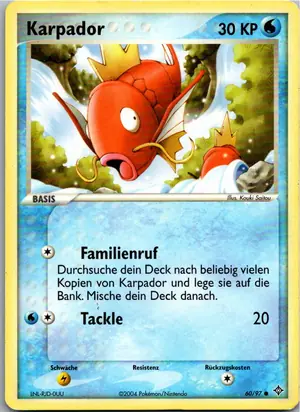Pokémon-Karte Karpador 60/97 EX Drache