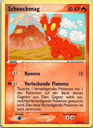 Pokémon-Karte Schneckmag 72/97 EX Drache