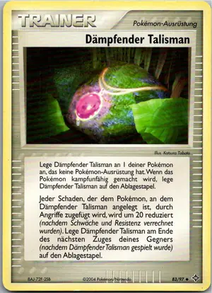 Pokémon-Karte Dämpfender Talisman 83/97 EX Drache