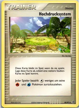 Pokémon-Karte Hochdrucksystem 85/97 EX Drache