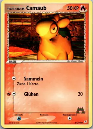 Pokémon-Karte Camaub 64/95 EX Team Magma vs Team Aqua