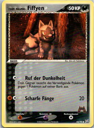 Pokémon-Karte Fiffyen 66/95 EX Team Magma vs Team Aqua