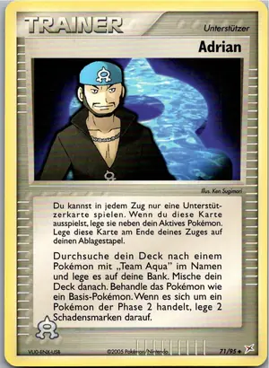 Pokémon-Karte Adrian 71/95 EX Team Magma vs Team Aqua