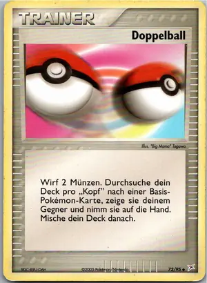Pokémon-Karte Doppelball 72/95 EX Team Magma vs Team Aqua