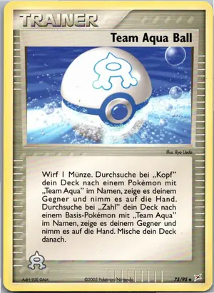 Pokémon-Karte Team Aqua Ball 75/95 EX Team Magma vs Team Aqua