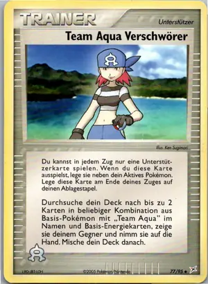 Pokémon-Karte Team Aqua Verschwörer 77/95 EX Team Magma vs Team Aqua