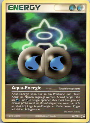 Pokémon-Karte Aqua Energie 86/95 EX Team Magma vs Team Aqua