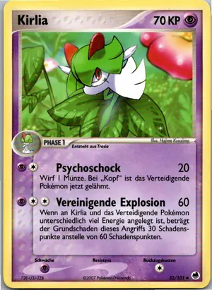 Pokémon-Karte Kirlia 32/101 EX Dragon Frontiers