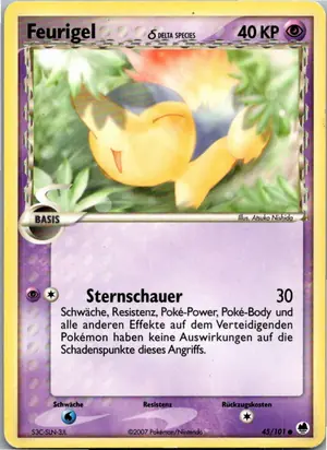 Pokémon-Karte Feurigel 45/101 EX Dragon Frontiers
