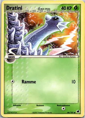 Pokémon-Karte Dratini 46/101 EX Dragon Frontiers