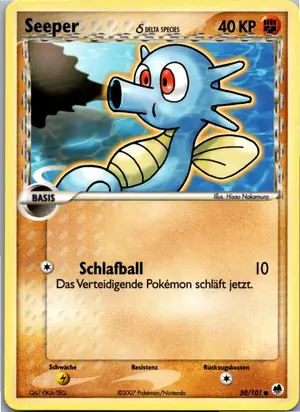 Pokémon-Karte Seeper 50/101 EX Dragon Frontiers