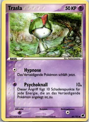 Pokémon-Karte Trasla 60/101 EX Dragon Frontiers