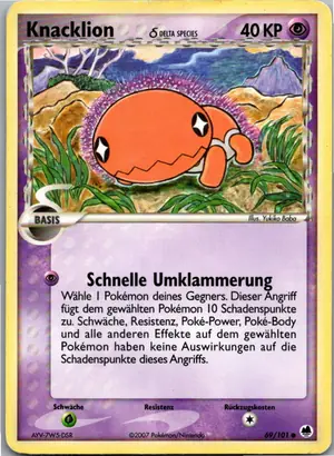 Pokémon-Karte Knacklion 69/101 EX Dragon Frontiers