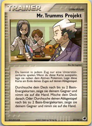 Pokémon-Karte Mr. Trumms Projekt 77/101 EX Dragon Frontiers