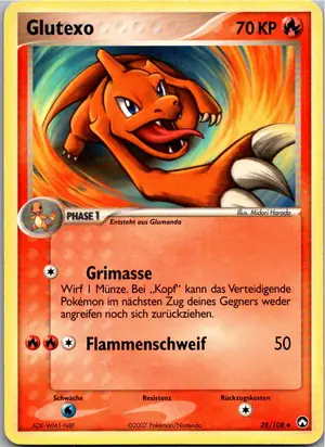 Pokémon-Karte Glutexo 28/108 EX Power Keepers