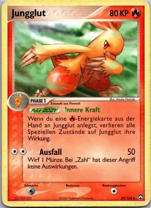 Pokémon-Karte Jungglut 29/108 EX Power Keepers