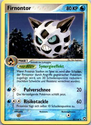 Pokémon-Karte Firnontor 30/108 EX Power Keepers