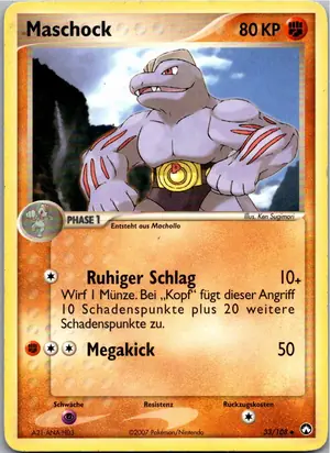 Pokémon-Karte Maschock 33/108 EX Power Keepers