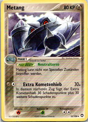 Pokémon-Karte Metang 35/108 EX Power Keepers