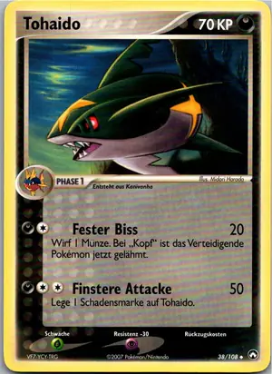 Pokémon-Karte Tohaido 38/108 EX Power Keepers