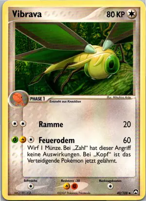 Pokémon-Karte Vibrava 40/108 EX Power Keepers