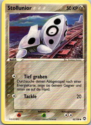Pokémon-Karte Stollunior 42/108 EX Power Keepers