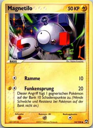 Pokémon-Karte Magnetilo 54/108 EX Power Keepers