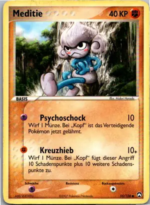 Pokémon-Karte Meditie 55/108 EX Power Keepers