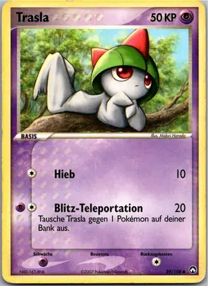 Pokémon-Karte Trasla 59/108 EX Power Keepers