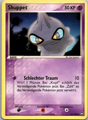 Pokémon-Karte Shuppet 61/108 EX Power Keepers
