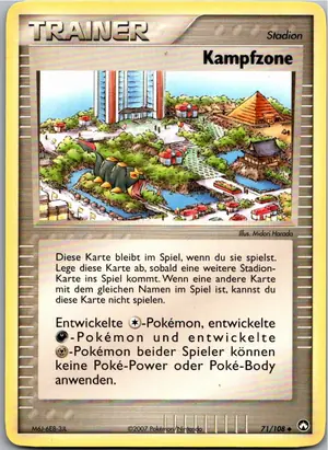 Pokémon-Karte Kampfzone 71/108 EX Power Keepers
