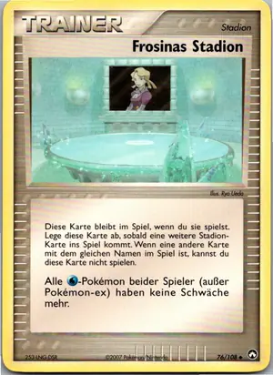 Pokémon-Karte Frosinas Stadion 76/108 EX Power Keepers
