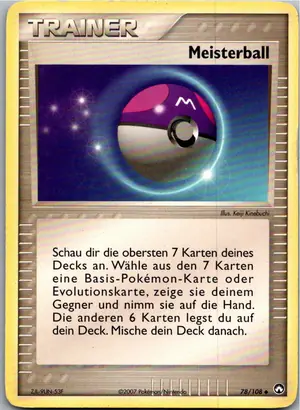 Pokémon-Karte Meisterball 78/108 EX Power Keepers