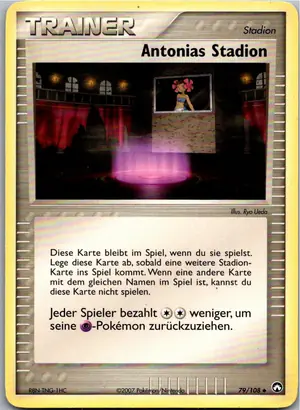 Pokémon-Karte Antonias Stadion 79/108 EX Power Keepers