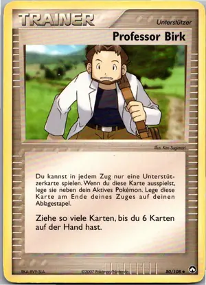Pokémon-Karte Professor Birk 80/108 EX Power Keepers