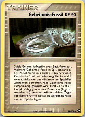 Pokémon-Karte Geheimnis-Fossil 85/108 EX Power Keepers
