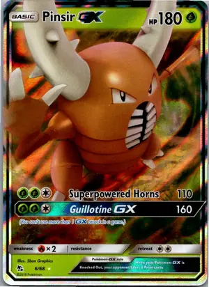 Pokémon-Karte Pinsir GX 6/68 Verborgenes Schicksal