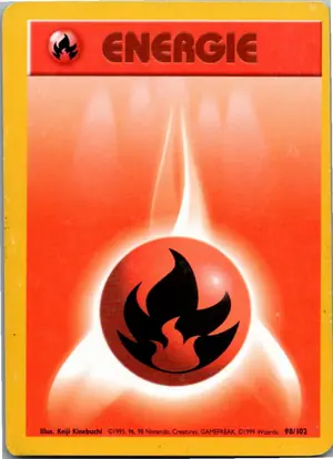 Pokémon-Karte Feuer Energie 98/102 Grundset