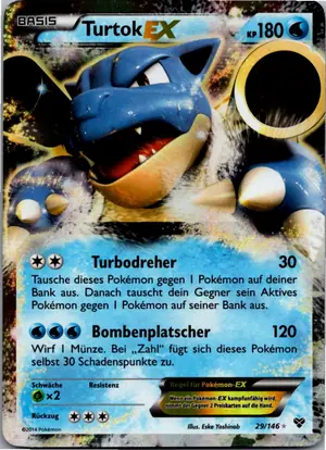 Pokémon-Karte Turtok EX 29/146 XY