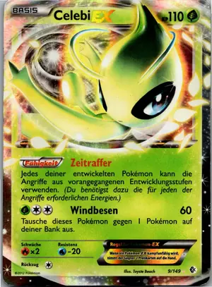 Pokémon-Karte Celebi EX 9/149 Überschrittene Schwellen