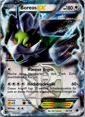 Pokémon-Karte Boreos EX 98/116 Plasma-Frost
